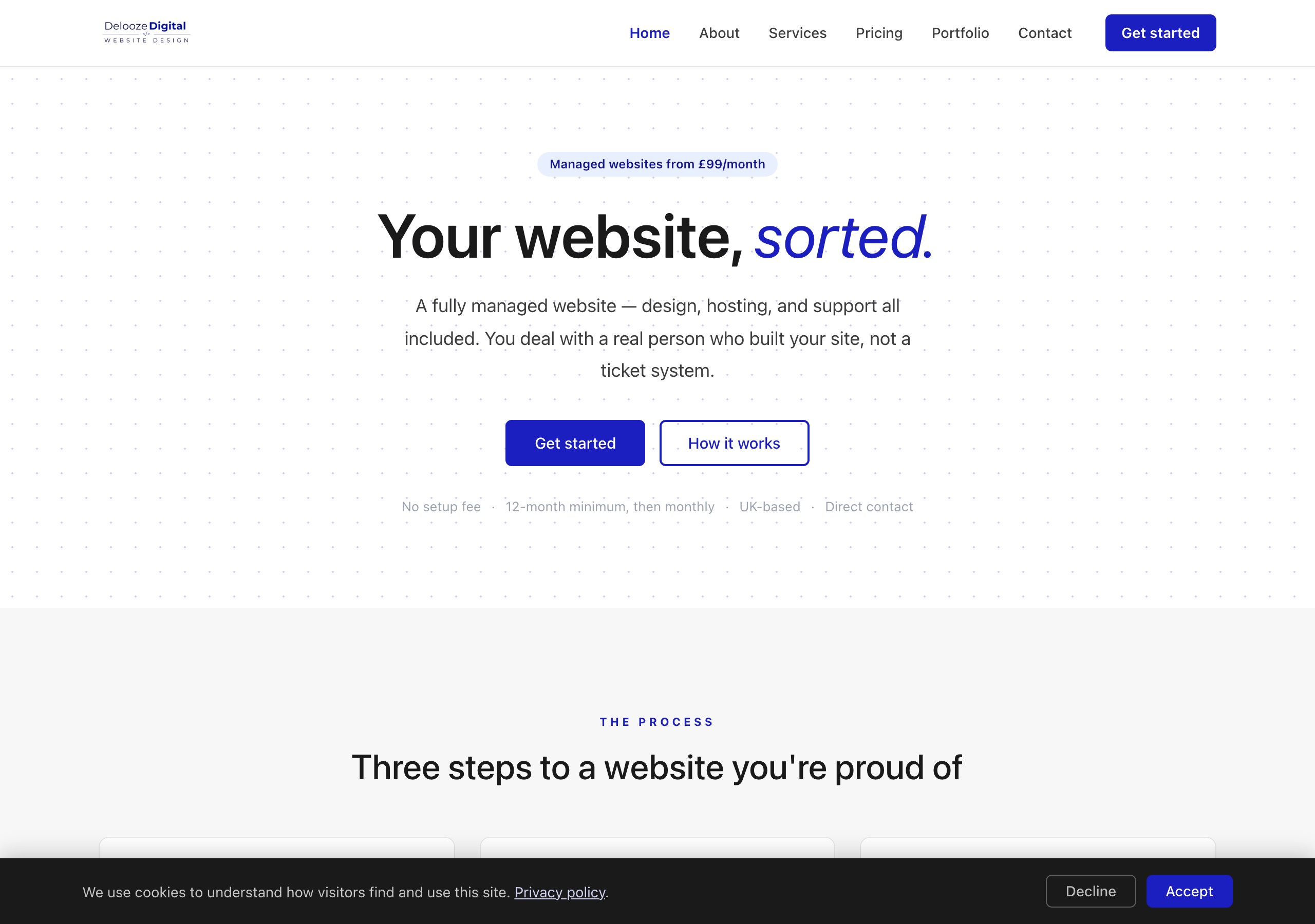 Delooze Digital website screenshot